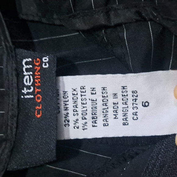 Pinstripe black and white ladies capri Leggings Office attire - Picture 5 of 8